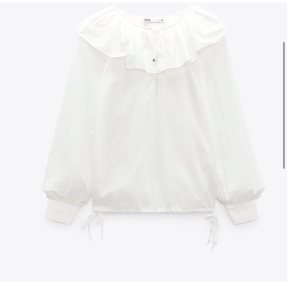 NWT cotton zara blouse - Picture 3 of 5